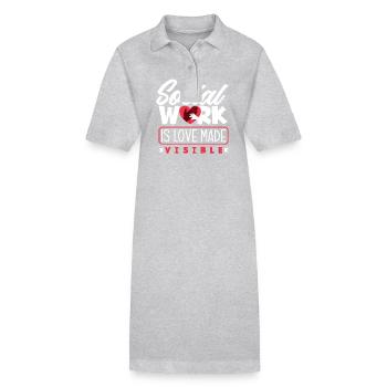 Soziale Arbeit Ist Liebe Sichtbar - Stanley/Stella Frauen Bio-Polokleid PAIGER - Schwarz - Vorne
