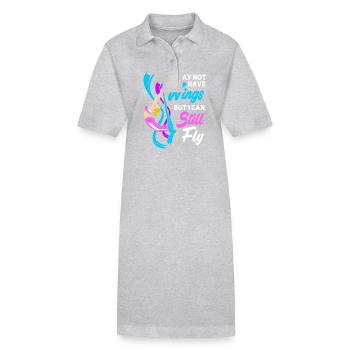 Aerial Yoga Air Yoga - Stanley/Stella PAIGER Organic Women’s Polo Dress - black - Front