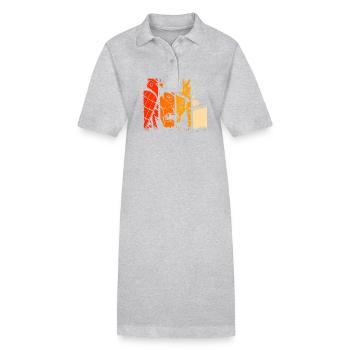 Kanji Japanese Ninja Oni Demon Samurai - Stanley/Stella PAIGER Organic Women’s Polo Dress - black - Front