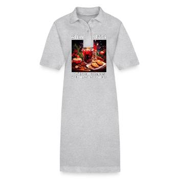 CHRISTMAS PARTY MULLED WINE - Stanley/Stella PAIGER Organic Women’s Polo Dress - black - Front