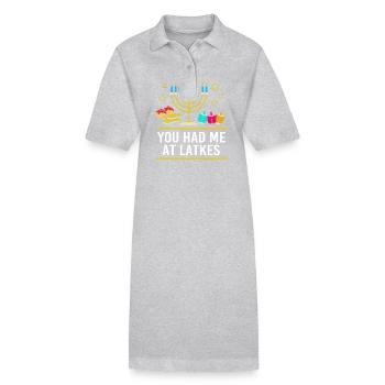 Hanukkah - Stanley/Stella PAIGER Organic Women’s Polo Dress - black - Front