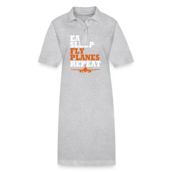 Pilot Flugzeug - Stanley/Stella Frauen Bio-Polokleid PAIGER - Schwarz - Vorne