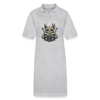 Meowcronomicon Lies Gute Bücher - Stanley/Stella Frauen Bio-Polokleid PAIGER - Schwarz - Vorne