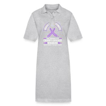 Crohn's disease - Stanley/Stella PAIGER Organic Women’s Polo Dress - black - Front