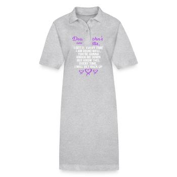 Crohn's disease - Stanley/Stella PAIGER Organic Women’s Polo Dress - black - Front
