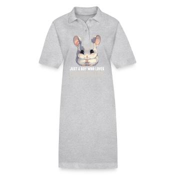 Chinchillas Chinchilla - Stanley/Stella Frauen Bio-Polokleid PAIGER - Schwarz - Vorne