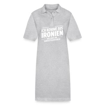 Ich komme aus Ironien das liegt am sarkastischen M - Stanley/Stella Frauen Bio-Polokleid PAIGER - Schwarz - Vorne