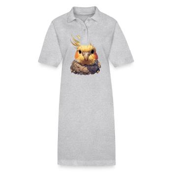 Cockatiel Nymphensittiche Nymphensittich - Robe polo bio PAIGER Stanley/Stella Femme - noir - Devant
