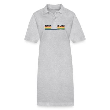 Johannesburg Südafrika Retro Südafrikanische - Stanley/Stella Frauen Bio-Polokleid PAIGER - Schwarz - Vorne