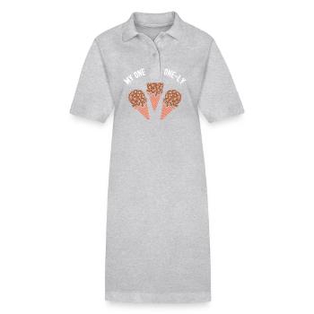 My One und Cone-ly Scoop Sweet Cream - Stanley/Stella Frauen Bio-Polokleid PAIGER - Schwarz - Vorne