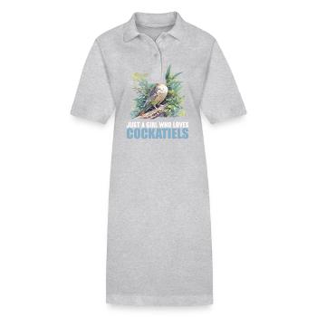 Cockatiel Nymphensittiche Nymphensittich - Robe polo bio PAIGER Stanley/Stella Femme - noir - Devant