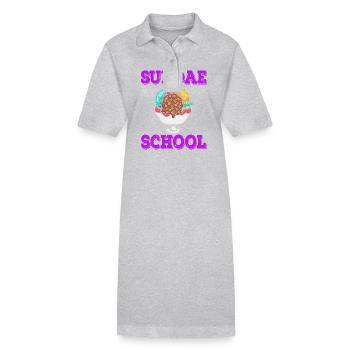 Sherbet Gelato School Sweet Cream - Stanley/Stella Frauen Bio-Polokleid PAIGER - Schwarz - Vorne