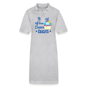 Faites partie de l’équipe Cream Sweet Cream - Robe polo bio PAIGER Stanley/Stella Femme - noir - Devant