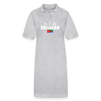 Proud Eritrean Eritrea Eritreische Flagge Eritreer - Stanley/Stella Frauen Bio-Polokleid PAIGER - Schwarz - Vorne