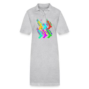 Water pistol - Stanley/Stella PAIGER Organic Women’s Polo Dress - black - Front
