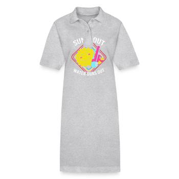 Water pistol - Stanley/Stella PAIGER Organic Women’s Polo Dress - black - Front