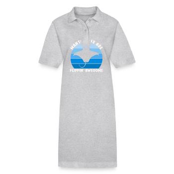 Manta Rays Great Manta Sea Creatures - Stanley/Stella PAIGER Organic Women’s Polo Dress - black - Front