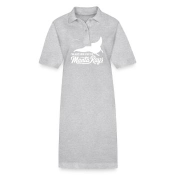 Manta Rays Great Manta Sea Creatures - Stanley/Stella PAIGER Organic Women’s Polo Dress - black - Front