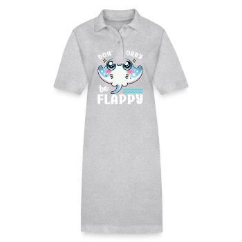 Manta Rays Great Manta Sea Creatures - Stanley/Stella PAIGER Organic Women’s Polo Dress - black - Front