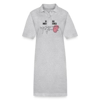 Hé! Vous avez laissé tomber cet humour cérébral - Robe polo bio PAIGER Stanley/Stella Femme - noir - Devant