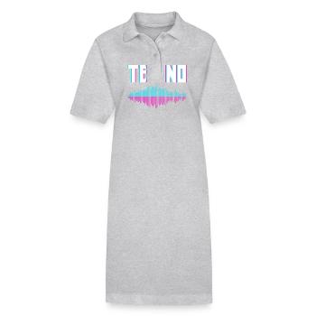 Techno Wellen Für Techno Liebhaber - Stanley/Stella Frauen Bio-Polokleid PAIGER - Schwarz - Vorne
