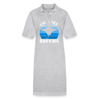 Manta Rays Great Manta Sea Creatures - Stanley/Stella PAIGER Organic Women’s Polo Dress - black - Front