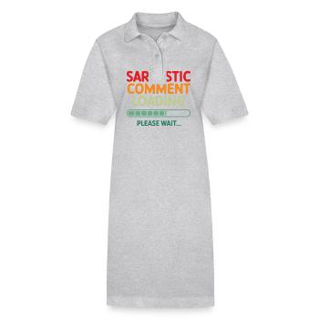 Chargement des commentaires sarcastiques s’il vous plaît attendez Programmeur - Robe polo bio PAIGER Stanley/Stella Femme - noir - Devant
