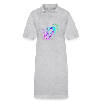 Otter Watercolor - Stanley/Stella Frauen Bio-Polokleid PAIGER - Schwarz - Vorne