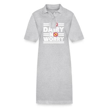Lactose intolerance Lactose intolerant - Stanley/Stella PAIGER Organic Women’s Polo Dress - black - Front