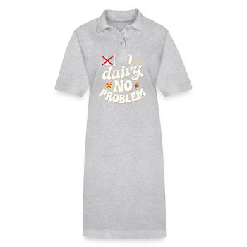 Lactose intolerance Lactose intolerant - Stanley/Stella PAIGER Organic Women’s Polo Dress - black - Front