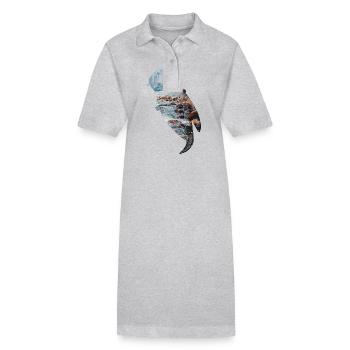 Otter River - Stanley/Stella PAIGER Organic Women’s Polo Dress - black - Front