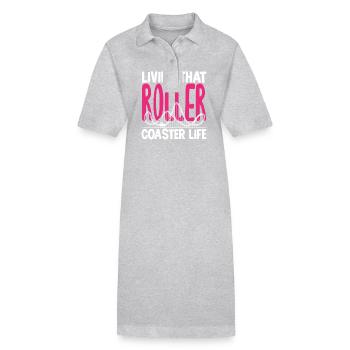 Achterbahn Das Leben Im Roller Coaster Rausch - Stanley/Stella Frauen Bio-Polokleid PAIGER - Schwarz - Vorne