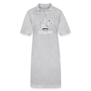I Love Cooking Cooking Cooking Kitchen Cooking Cook - Stanley/Stella PAIGER Organic Women’s Polo Dress - black - Front