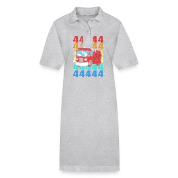 Fire engine children's birthday party - Stanley/Stella PAIGER Organic Women’s Polo Dress - black - Front