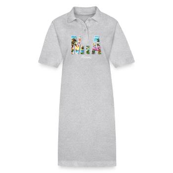 Miami Mia Miami – Tropisches Flair für USA-Fans - Stanley/Stella Frauen Bio-Polokleid PAIGER - Schwarz - Vorne