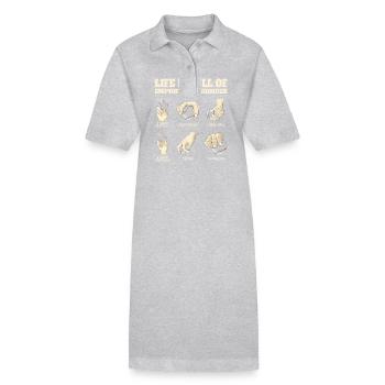 Das Leben Ist Voller Wichtiger Entscheidungen - Stanley/Stella Frauen Bio-Polokleid PAIGER - Schwarz - Vorne