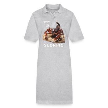STING LIKE A SKORPIO - Stanley/Stella PAIGER Organic Women’s Polo Dress - black - Front