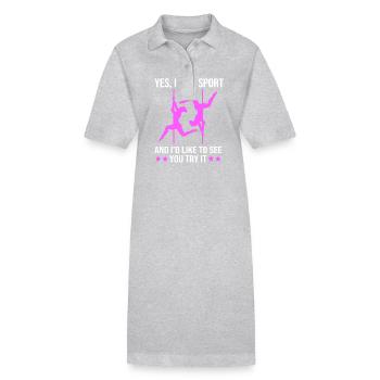 Pole Dance - Stanley/Stella PAIGER Organic Women’s Polo Dress - black - Front