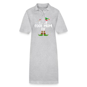 I’m The Cool Mom Elf Chemise Assortie Famille - Robe polo bio PAIGER Stanley/Stella Femme - noir - Devant