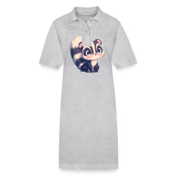 Skunks Skunk - Stanley/Stella PAIGER Organic Women’s Polo Dress - black - Front