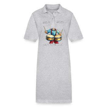 MARCHING BAND A LIFE FOR THE MARCH - Stanley/Stella PAIGER Organic Women’s Polo Dress - black - Front