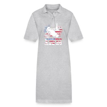 Tattoo Künstler Tätowierer Tätowiert Tätowierung - Stanley/Stella Frauen Bio-Polokleid PAIGER - Schwarz - Vorne