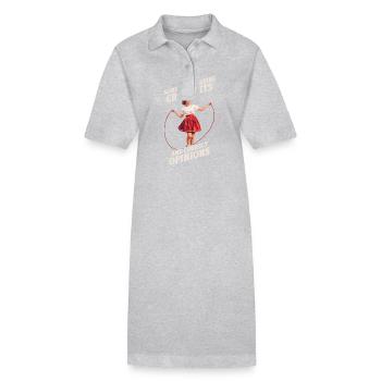 Sorry For Having Great Tits And Correct Opinions - Stanley/Stella Frauen Bio-Polokleid PAIGER - Schwarz - Vorne