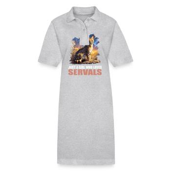 Servale Serval - Stanley/Stella Frauen Bio-Polokleid PAIGER - Schwarz - Vorne