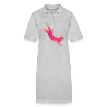 Otter Watercolor - Stanley/Stella Frauen Bio-Polokleid PAIGER - Schwarz - Vorne
