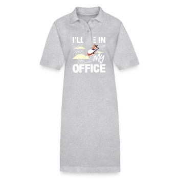 Roller coaster my office experience fun - Stanley/Stella PAIGER Organic Women’s Polo Dress - black - Front