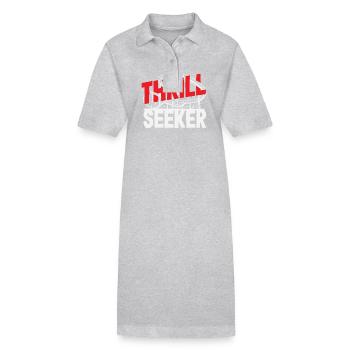 Thrill Seeker Roller Coaster Adventure - Robe polo bio PAIGER Stanley/Stella Femme - noir - Devant