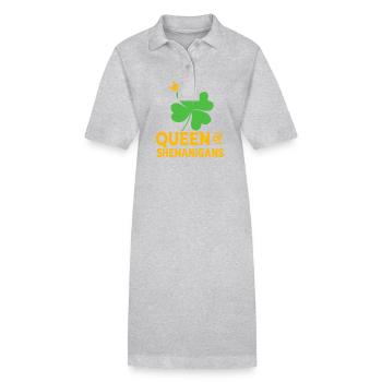 Shenanigan - Stanley/Stella PAIGER Organic Women’s Polo Dress - black - Front