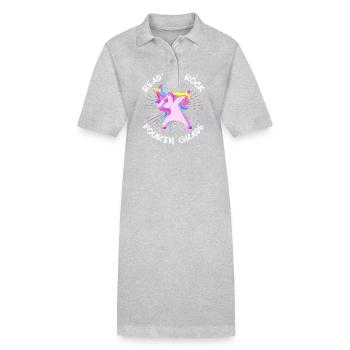 4. Klasse - Stanley/Stella Frauen Bio-Polokleid PAIGER - Schwarz - Vorne