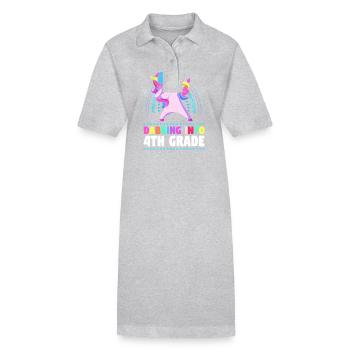 4. Klasse - Stanley/Stella Frauen Bio-Polokleid PAIGER - Schwarz - Vorne